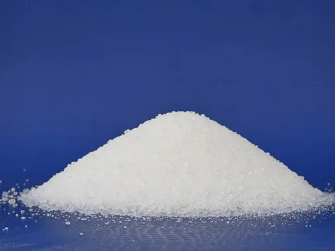 A heap of ammonium sulphate crystals